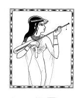 Een kleurplaat van  het oude egypte